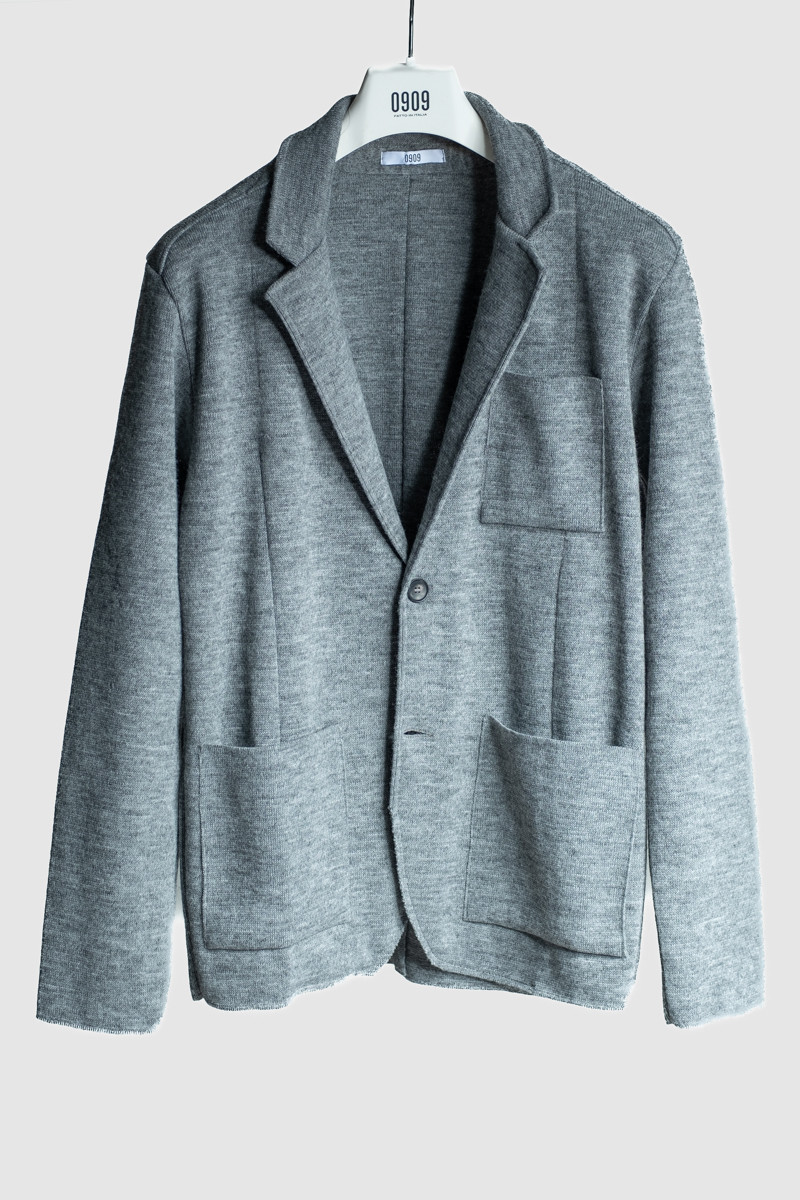 Man Turtleneck Sweater light grey 0909 EZRA 5-192