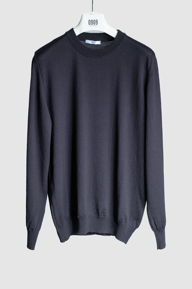 Man Turtleneck Sweater dark grey 0909 EZRA 5-198