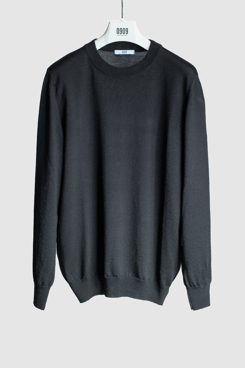 Man Turtleneck Sweater dark grey 0909 EZRA 5-198