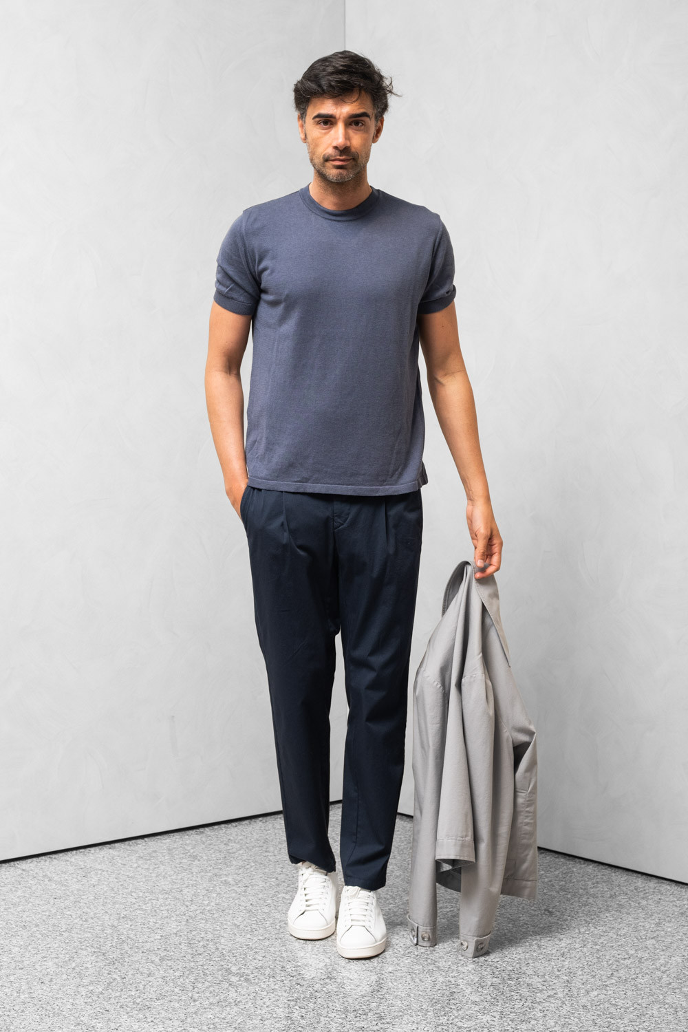Man trousers pleat bottom 20 0909 DEP-100 VERDE