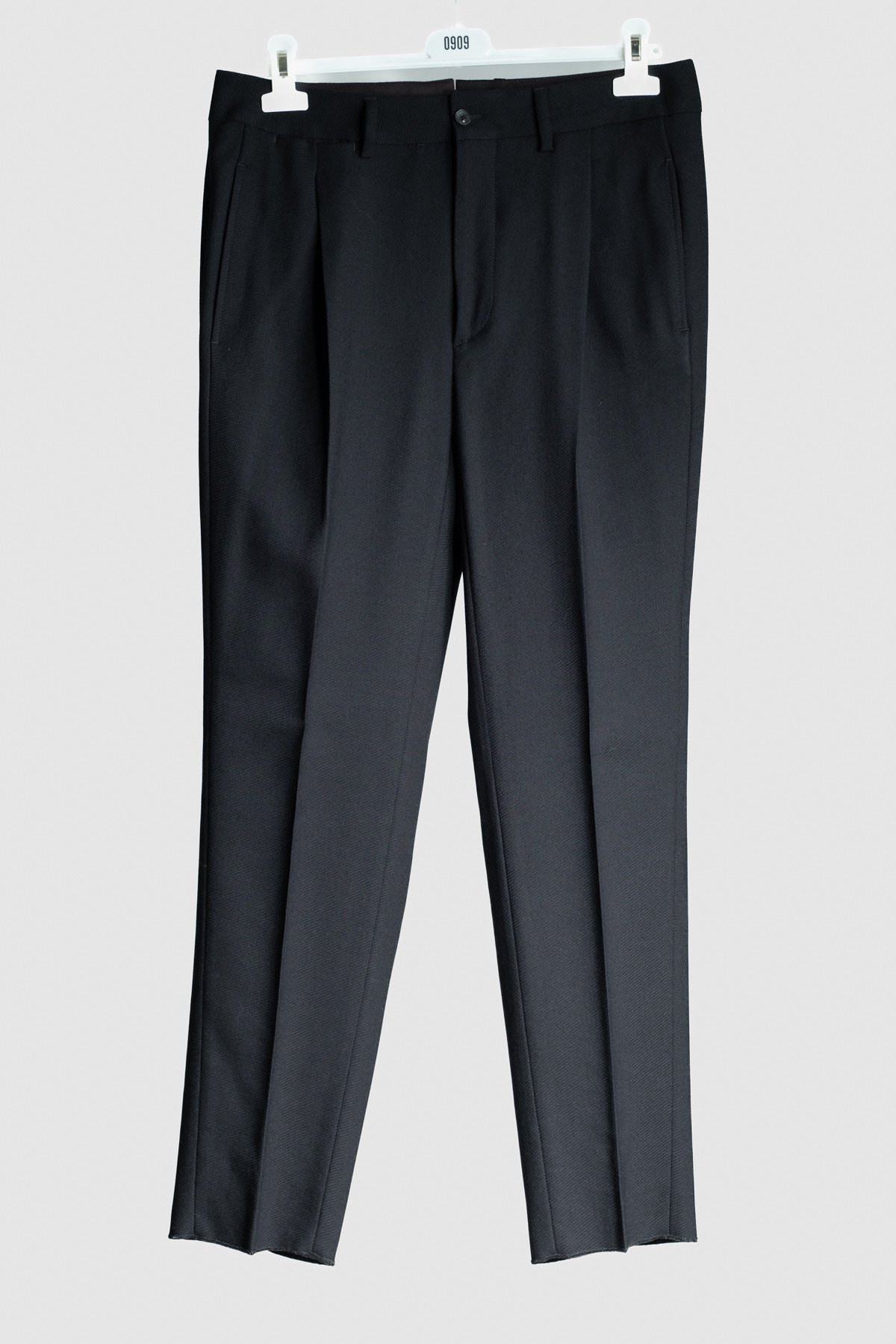 Pantalone Uomo Vita Alta Pince Nero 0909 VA12P-199 - 0909 - Fatto In Italia