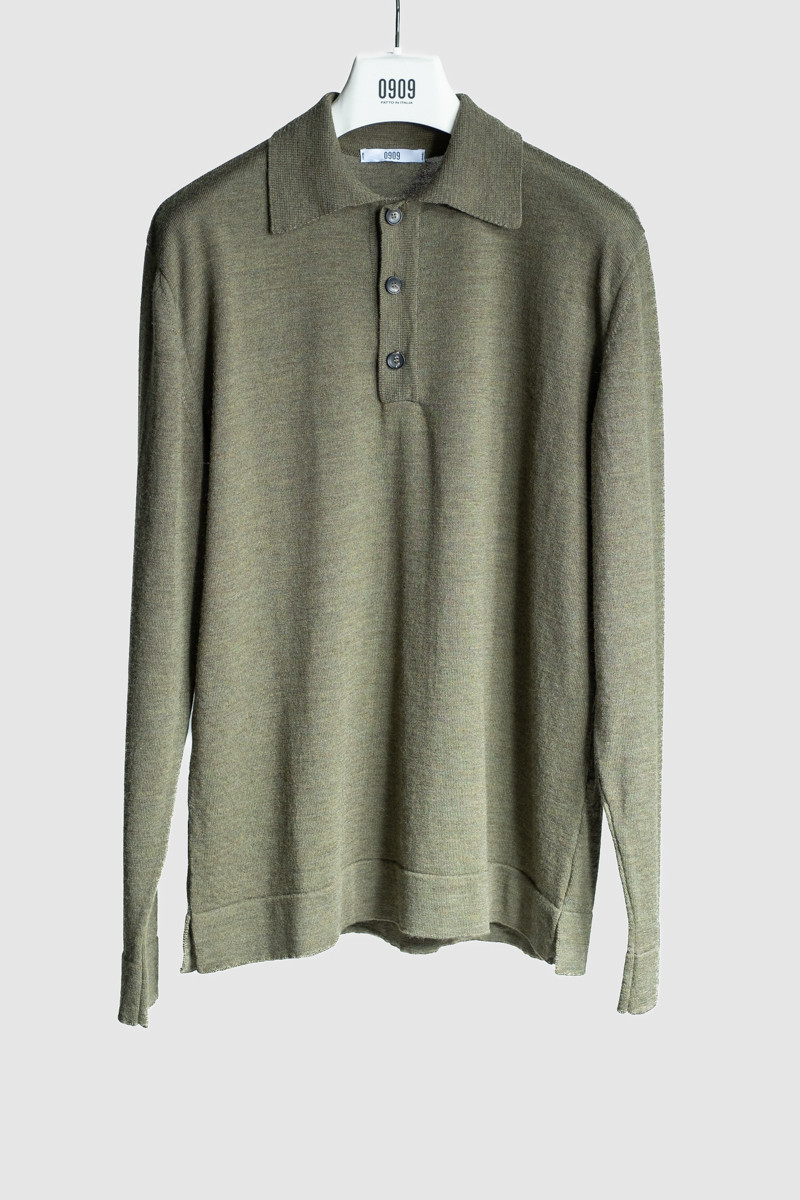 Man polo sweater dove-grey 0909 KIRI 12-116