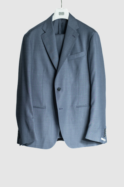 Man suit mid-lined single-breasted jacket trousers bottom 17.5 cm blue 0909  AFL000NOT01-154