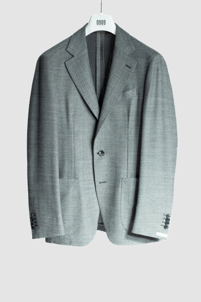 Man unlined single-breasted jacket grey 0909 GVS030-795