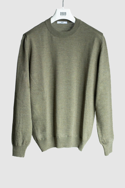 Man polo sweater olive green  0909 KIRI 5-142